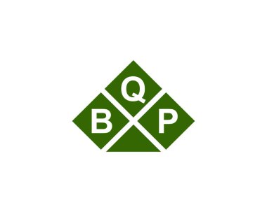 BQP logo tasarım vektör şablonu. BQP