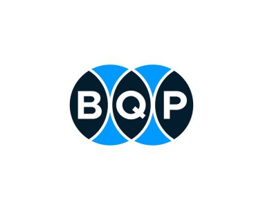 BQP logo tasarım vektör şablonu. BQP