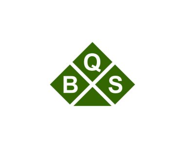 BQS logo tasarım vektör şablonu. BQS