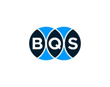 BQS logo tasarım vektör şablonu. BQS