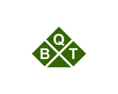 BQT logo tasarım vektör şablonu. BQT