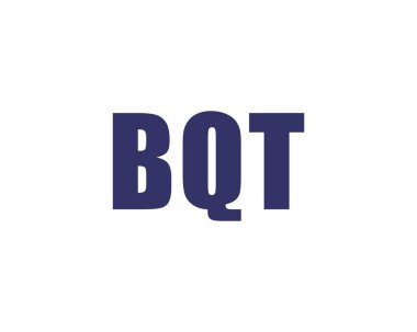 BQT logo tasarım vektör şablonu. BQT
