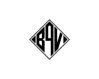 BQV logo tasarım vektör şablonu. BQV