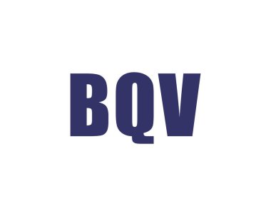 BQV logo tasarım vektör şablonu. BQV