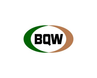 BQW logo tasarım vektör şablonu. BQW