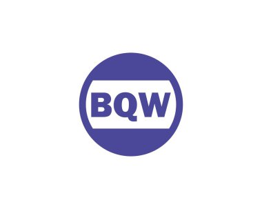 BQW logo tasarım vektör şablonu. BQW