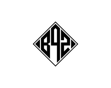 BQZ logo tasarım vektör şablonu. BQZ