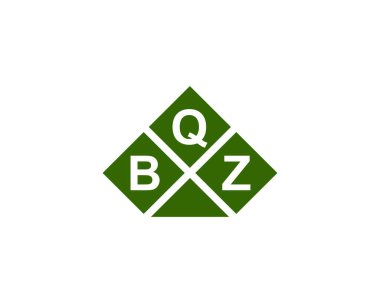 BQZ logo tasarım vektör şablonu. BQZ
