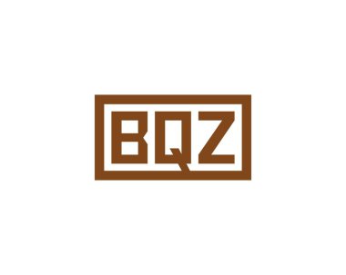 BQZ logo tasarım vektör şablonu. BQZ