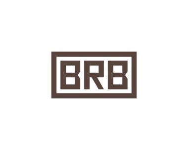 BRB logo tasarım vektör şablonu. BRB