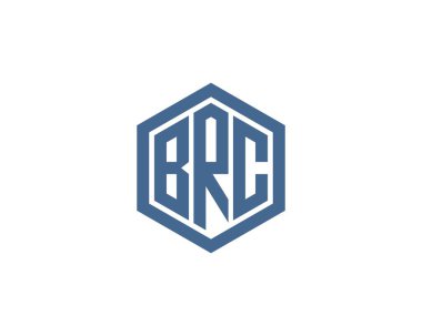 BRC logo tasarım vektör şablonu. BRC