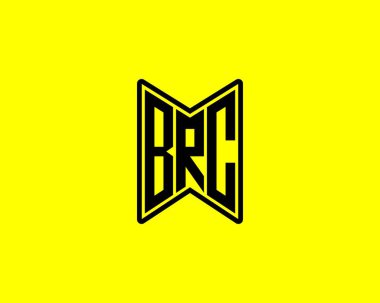 BRC logo tasarım vektör şablonu. BRC