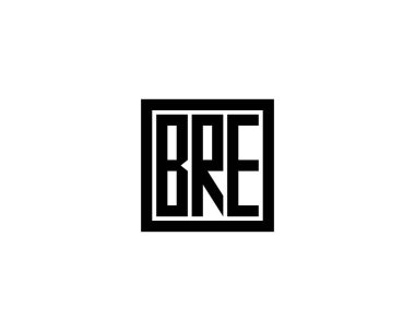 BRE logo tasarım vektör şablonu. BRE