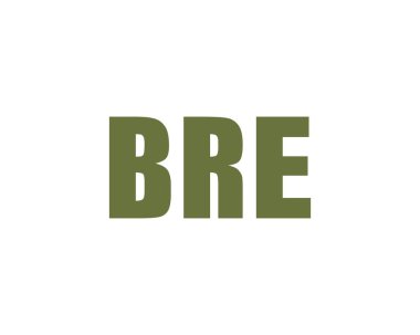 BRE logo tasarım vektör şablonu. BRE