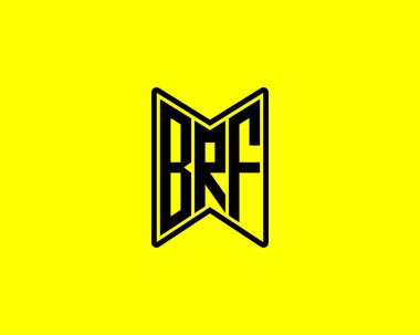 BRF logo tasarım vektör şablonu. BRF