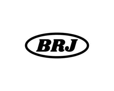 BRJ logo tasarım vektör şablonu. BRJ
