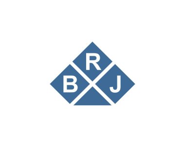 BRJ logo tasarım vektör şablonu. BRJ
