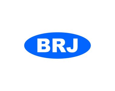 BRJ logo tasarım vektör şablonu. BRJ