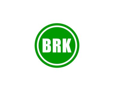 BRK logo tasarım vektör şablonu. BRK