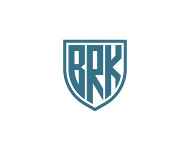BRK logo tasarım vektör şablonu. BRK