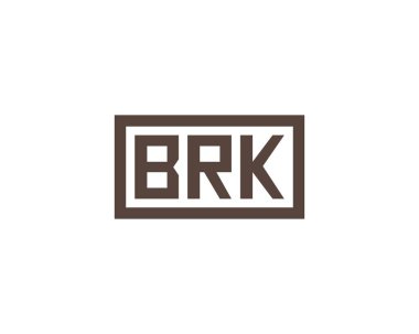 BRK logo tasarım vektör şablonu. BRK