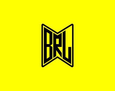 BRL logo tasarım vektör şablonu. BRL