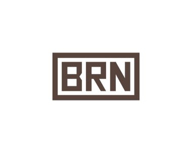 BRN logo tasarım vektör şablonu. BRN