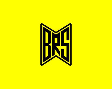 BRS logo tasarım vektör şablonu. BRS