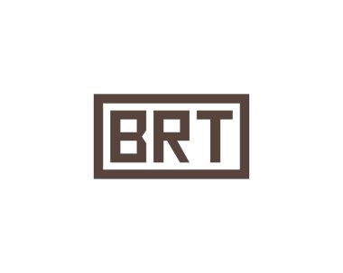 BRT logo tasarım vektör şablonu. BRT