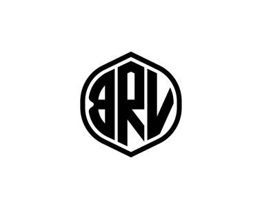 BRV logo tasarım vektör şablonu. BRV