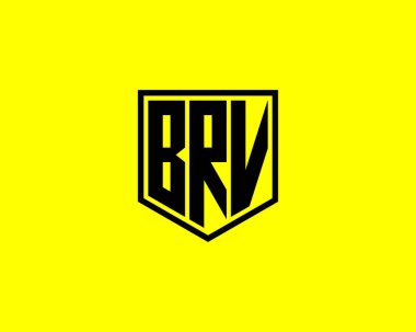 BRV logo tasarım vektör şablonu. BRV