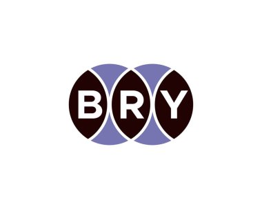 BRY logo tasarım vektör şablonu. Ağla