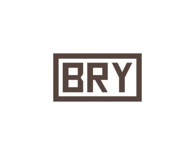 BRY logo tasarım vektör şablonu. Ağla