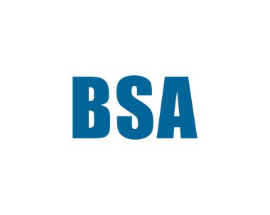 BSA Logo tasarım vektör şablonu. BSA