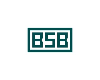 BSB logo tasarım vektör şablonu. BSB