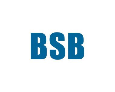 BSB logo tasarım vektör şablonu. BSB
