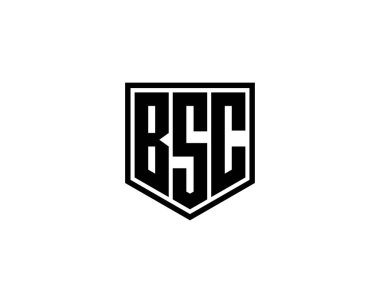 BSC logo tasarım vektör şablonu. BSC