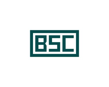 BSC logo tasarım vektör şablonu. BSC