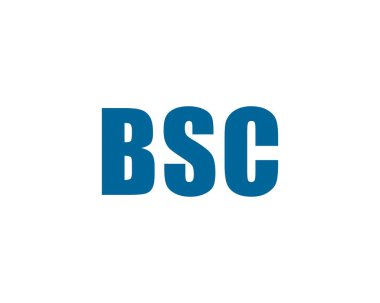 BSC logo tasarım vektör şablonu. BSC