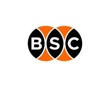 BSC logo tasarım vektör şablonu. BSC