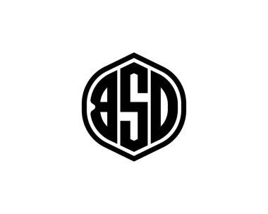 BSD logo tasarım vektör şablonu. BSD