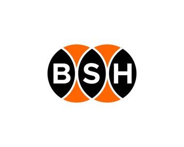 BSH logo tasarım vektör şablonu. BSH
