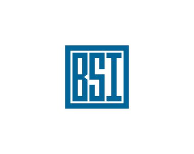 BSI logo tasarım vektör şablonu. BSI