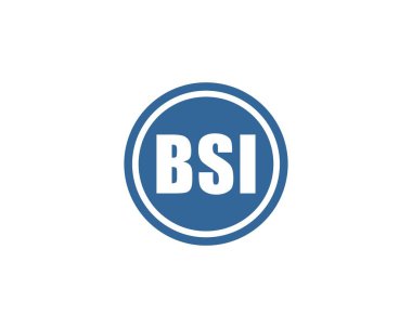 BSI logo tasarım vektör şablonu. BSI