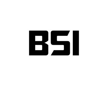 BSI logo tasarım vektör şablonu. BSI