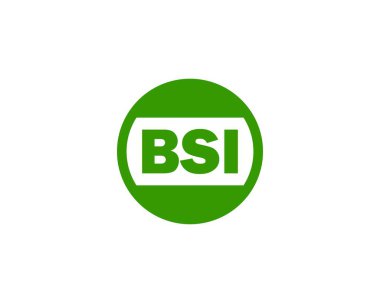 BSI logo tasarım vektör şablonu. BSI