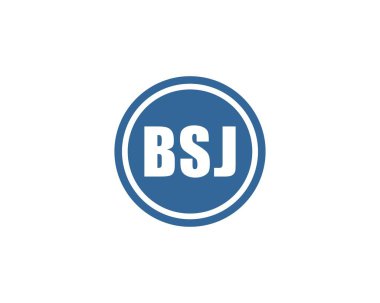 BSJ logo tasarım vektör şablonu. BSJ