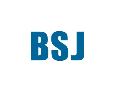 BSJ logo tasarım vektör şablonu. BSJ
