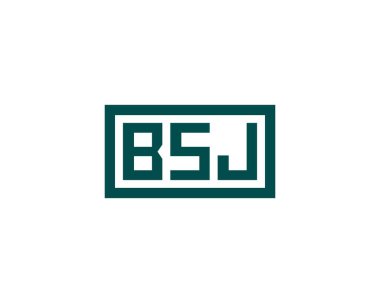 BSJ logo tasarım vektör şablonu. BSJ