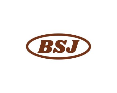 BSJ logo tasarım vektör şablonu. BSJ